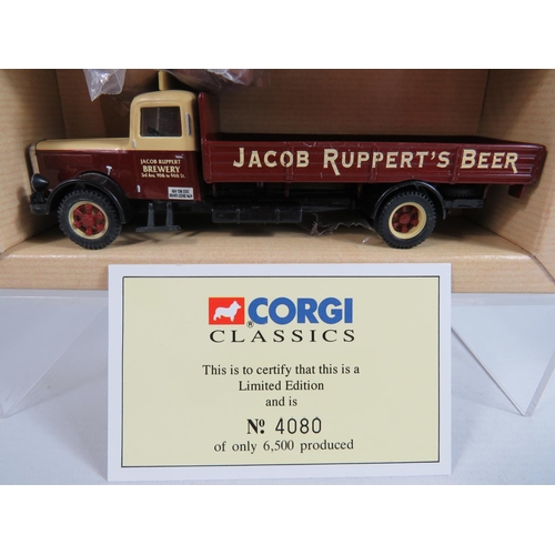 153 - Two Corgi Classics.  Scammell Scarab & Trailer plus a Brewery Truck in the Rupperts Livery. Both Box... 