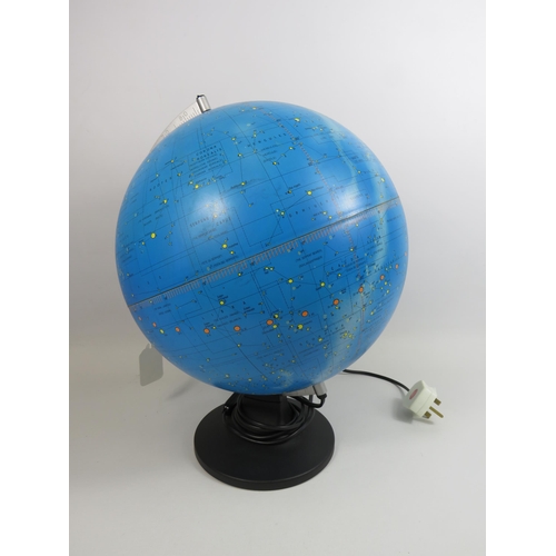 192 - Scan globe Star constalation lamp. Approx 16