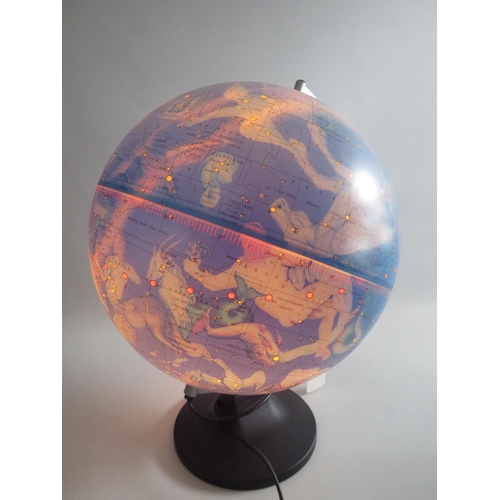 192 - Scan globe Star constalation lamp. Approx 16