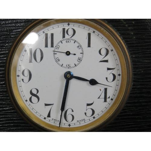 212 - 5 Vintage travel Alarm clocks Swiss, German and English. 4 of the 5 are in running order.