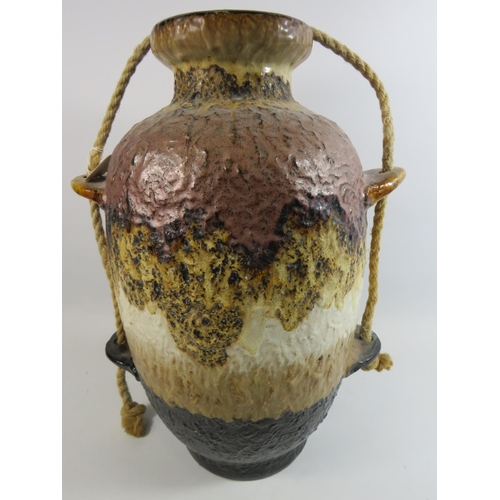 254 - Very large West German Dumler and Breiden Keramik Fat lava vase. 18