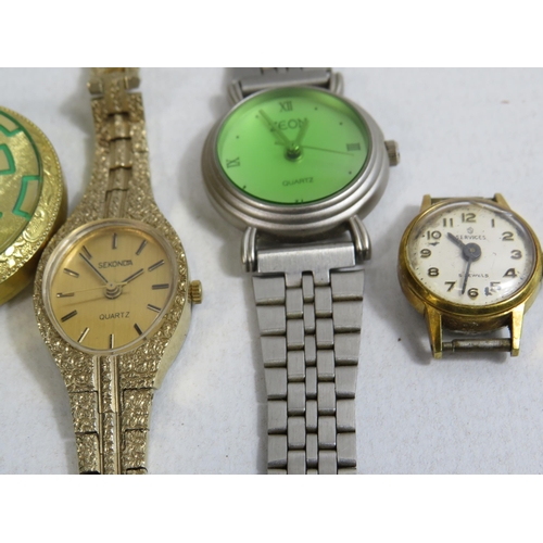 293 - Selection of vintage ladies wristwatches. Not tested so sold as spares or repair.