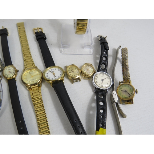 297 - Selection of Ladies wristwatches not tested so sold as spares or repair.