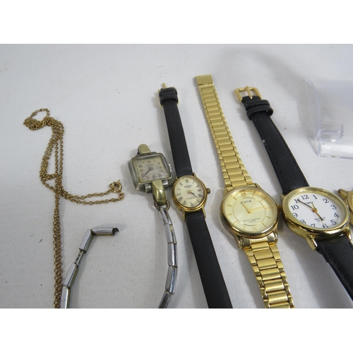 297 - Selection of Ladies wristwatches not tested so sold as spares or repair.