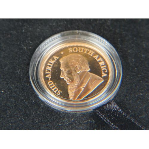 520 - 2017 Ltd Edition, 2213/5000,  Quarter oz 22ct gold proof Krugerrand. Comes with presentation case an... 