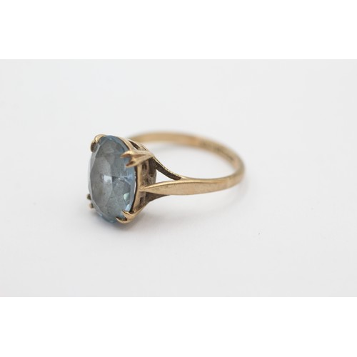 430 - 9ct gold vintage synthethic spinel cocktail ring (2.8g)     734487