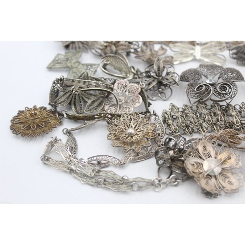 471 - 250g assorted filigree jewellery      180111