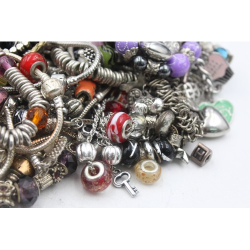 473 - 1.5kg assorted fashion charm bracelets and charms     795465