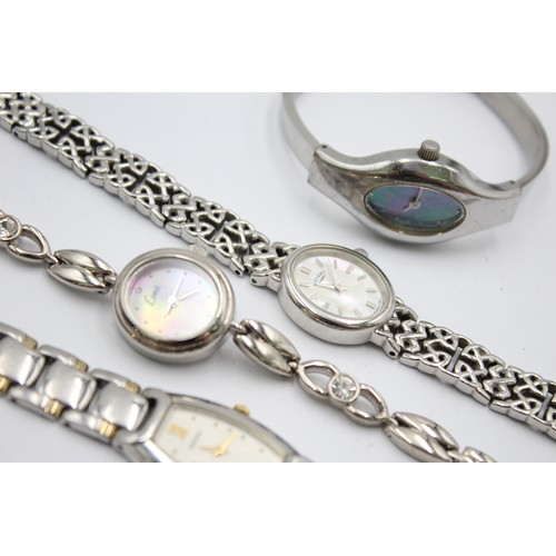 488 - 6 x Ladies QUARTZ WRISTWATCHES WORKING Inc. SEIKO, DKNYEtc      117043