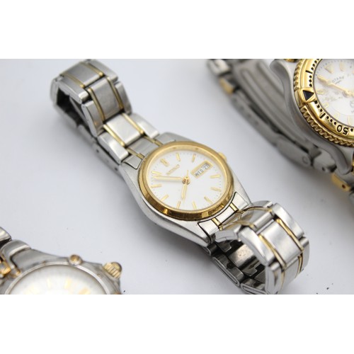 489 - 6 x Ladies QUARTZ WRISTWATCHES WORKING Inc. ROTARY, SEIKO Etc      116672