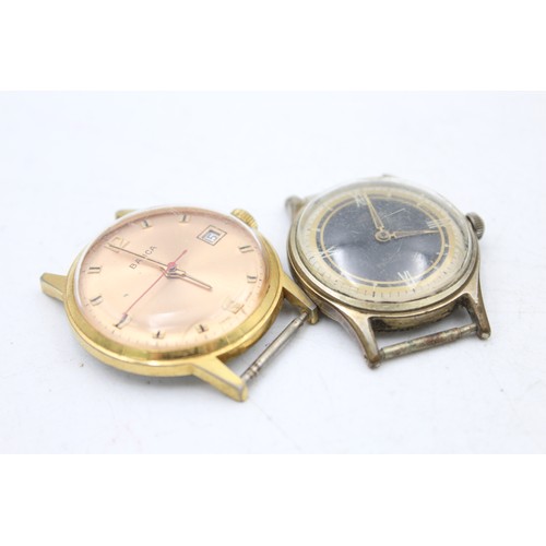 490 - 5 x Vintage Gents WRISTWATCH HEADS Hand-Wind Inc. ORIS, WALTHAM Etc.    SPARES & REPAIRS / PARTS & R... 