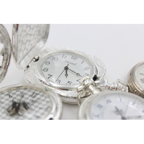 491 - 5 x Assorted Gents Mechanical POCKET WATCHES Hand-Wind WORKING     349407