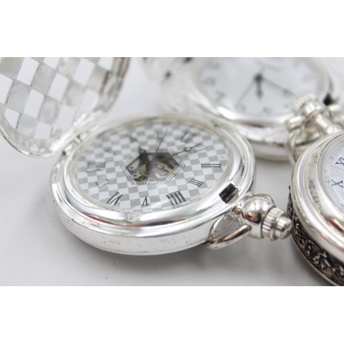 491 - 5 x Assorted Gents Mechanical POCKET WATCHES Hand-Wind WORKING     349407