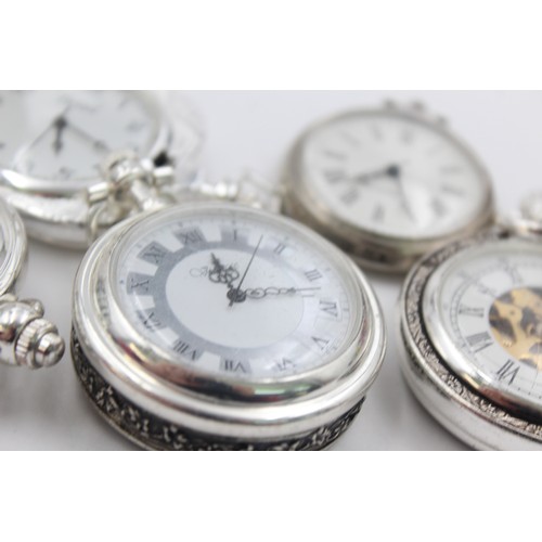 491 - 5 x Assorted Gents Mechanical POCKET WATCHES Hand-Wind WORKING     349407