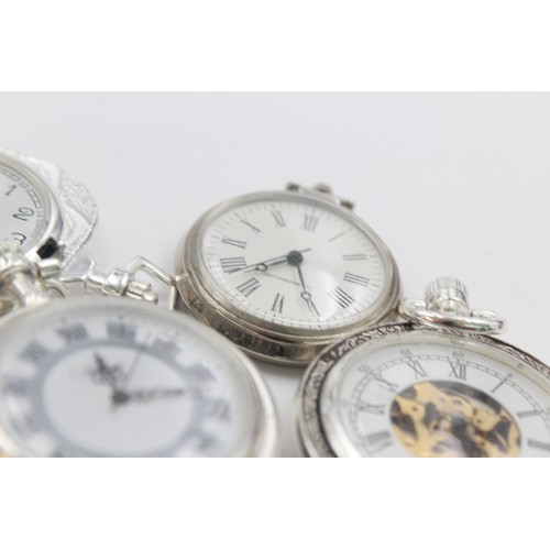 491 - 5 x Assorted Gents Mechanical POCKET WATCHES Hand-Wind WORKING     349407