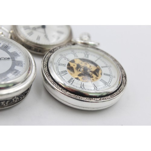 491 - 5 x Assorted Gents Mechanical POCKET WATCHES Hand-Wind WORKING     349407