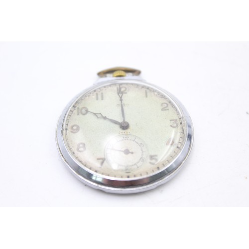 495 - 4 x Vintage Gents Military Style POCKET WATCHES Hand-Wind Inc. SMITHS Etc. SPARES & REPAIRS / PARTS ... 