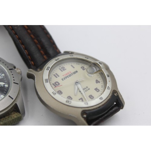 496 - 4 x Gents Quality WRISTWATCHES WORKING Quartz Inc Timex Expedition Etc      116644