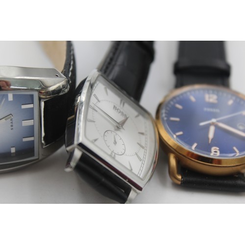 497 - 4 x Gents Quality WRISTWATCHES WORKING Quartz Inc DIESEL 