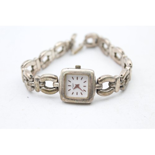 509 - 2 x Ladies .925 SILVER WRISTWATCHES Quartz WORKING Inc. ROTARY 84g     116717