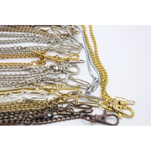 512 - 16 x Assorted Gents POCKET WATCH CHAINS / ALBERTS Inc. Gold / Silver Tone Etc.     349431