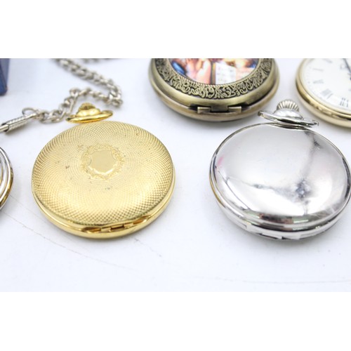 513 - 12 x Assorted Gents Collectors POCKET WATCHES Quartz Inc. Ingersoll, Limit Etc       349477