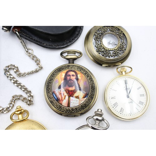 513 - 12 x Assorted Gents Collectors POCKET WATCHES Quartz Inc. Ingersoll, Limit Etc       349477