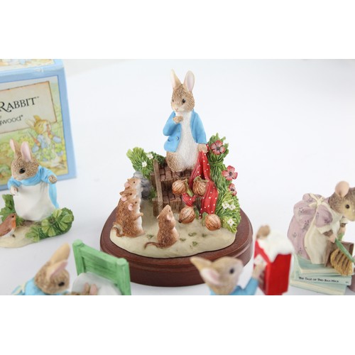 357 - Job Lot Vintage World of Beatrix Potter Ornaments Inc Peter Rabbit Etc     627293