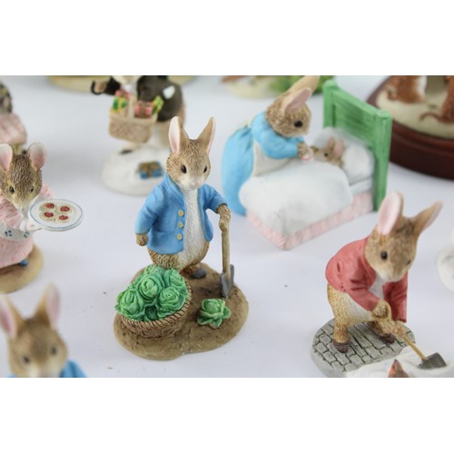 357 - Job Lot Vintage World of Beatrix Potter Ornaments Inc Peter Rabbit Etc     627293