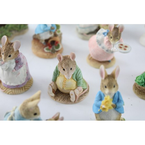 357 - Job Lot Vintage World of Beatrix Potter Ornaments Inc Peter Rabbit Etc     627293