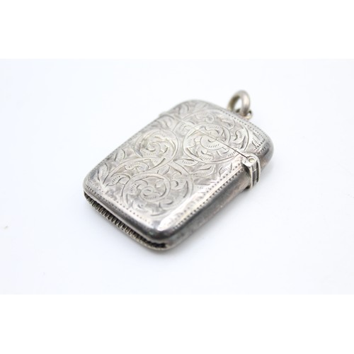 366 - Antique Hallmarked 1896 Birmingham STERLING SILVER Vesta / Match (20g)     558848