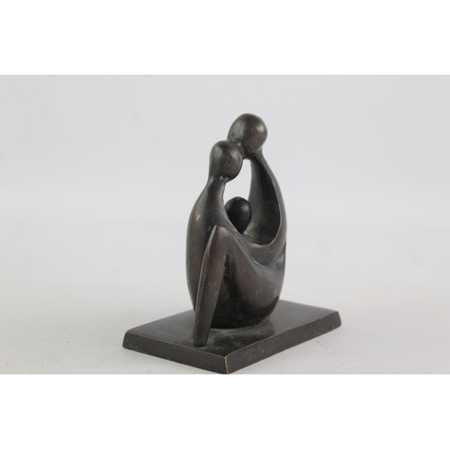 368 - Abstract Contemporary Art Bronze Family Sculpture     627593