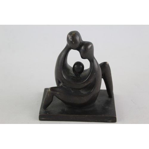 368 - Abstract Contemporary Art Bronze Family Sculpture     627593