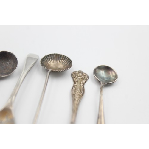 370 - 8 x Antique / Vintage Hallmarked .925 STERLING SILVER Condiment Spoons (45g)     664681