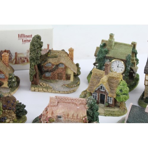 377 - 34 x Assorted Vintage Minature Ceramic Cottages Inc Lilliput Lane, John Hine     627572