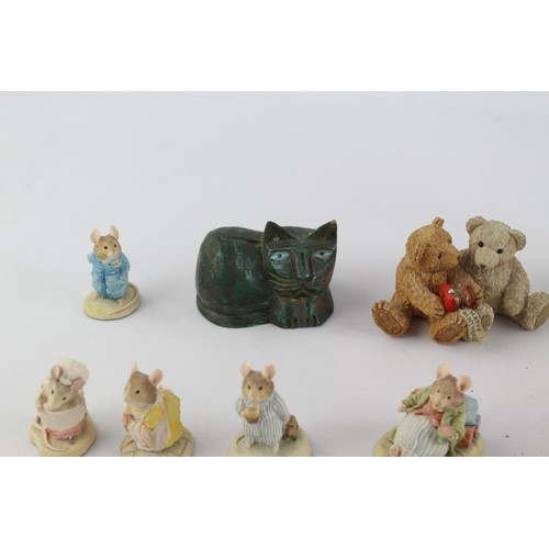 378 - 30 x Assorted Vintage MINIATURE Ornaments Inc Mice, Bear, Frog Etc     627542