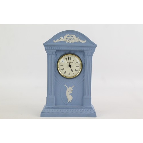 386 - 3 x  DALVEY / WEDGWOOD Travel/Mantel CLOCKS Quartz WORKING Inc. Jasperware Etc.     349484