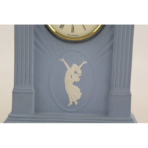 386 - 3 x  DALVEY / WEDGWOOD Travel/Mantel CLOCKS Quartz WORKING Inc. Jasperware Etc.     349484