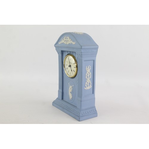 386 - 3 x  DALVEY / WEDGWOOD Travel/Mantel CLOCKS Quartz WORKING Inc. Jasperware Etc.     349484