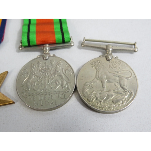 319 - 3 Military medals, Burma Star, Defence Medal and War medal 1939 to 1945.