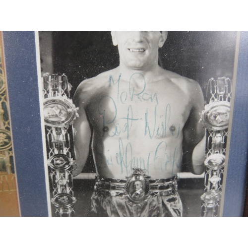 681 - Signed framed photograph of Henry cooper the former British and commonwealth champion boxer.