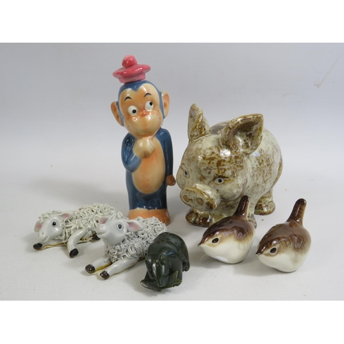 689 - Mixed ceramics lot to include Goebel and Lomonosov.