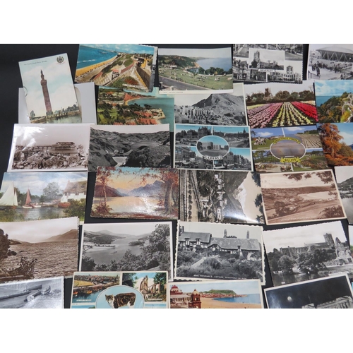 539 - Approx 60+Vintage postcards, mostly topographical. See photos.