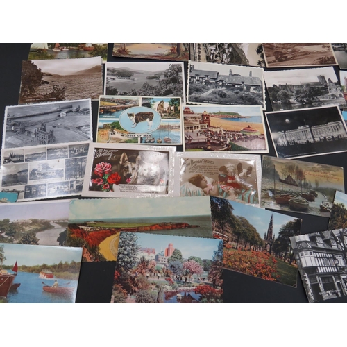 539 - Approx 60+Vintage postcards, mostly topographical. See photos.