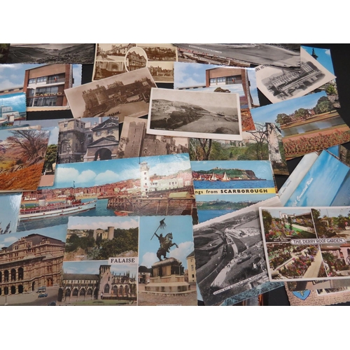 540 - Approx 100+ vintage and early 20th Century, mostly Topographical postcards. See Photos.