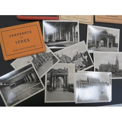 546 - Fourteen packets of vintage snapshots photos of various European Cities, Some by Valentines.   See p... 