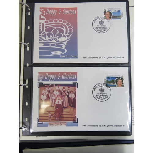 555 - Well presented album of Royal first day covers plus one smaller album. See photos.