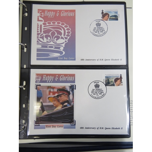 555 - Well presented album of Royal first day covers plus one smaller album. See photos.