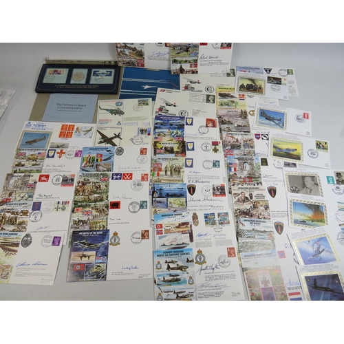 563 - Selection of excellent Military related FDC's in superb condition along with an unused set of Space ... 