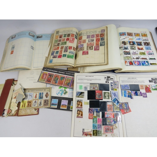 565 - Selection of hobbyists Stamp albums to include loose stamps, presentation packs, part filled albums ... 